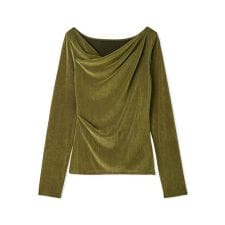 フレイ アイディー(FRAY I.D)のデコルテタックフロッキーチュールトップス