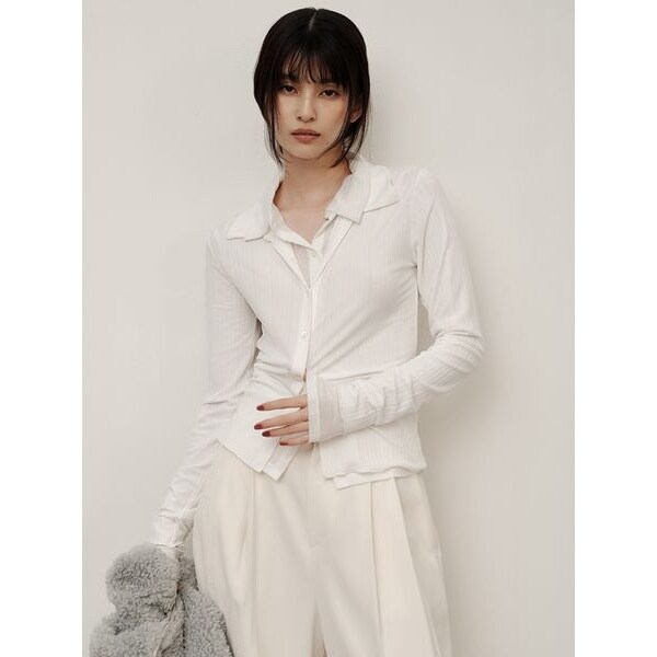 FRAY I.D（フレイ アイディー）レイヤードポロカットソー レイヤードポロカットソー(カットソー)｜トップス｜FRAY I.D