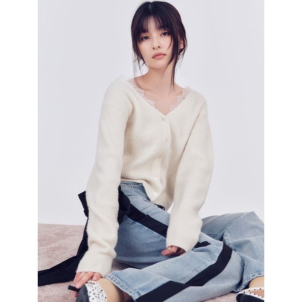 フレイ アイディー ダブルフェイスラクーンカーディガン ダブルフェイスラクーンカーディガン | フレイ アイディー(FRAY I.D