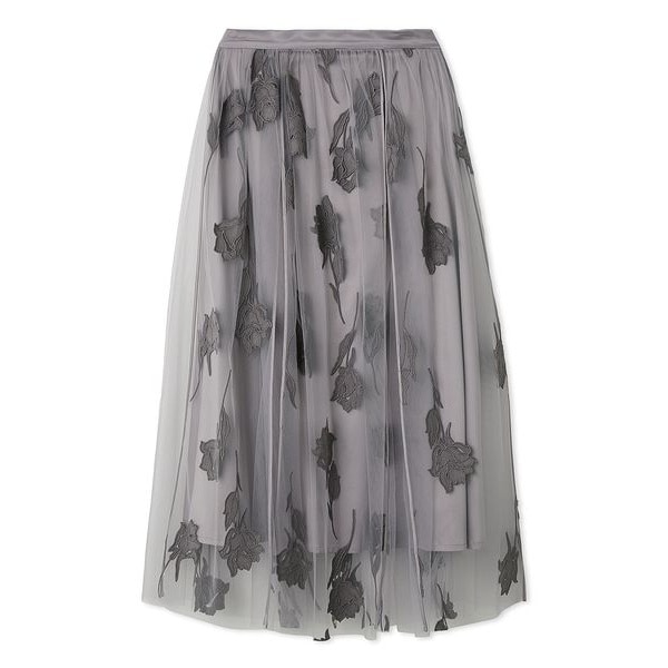 フラワー刺繍チュールスカート | グレースコンチネンタル(GRACE