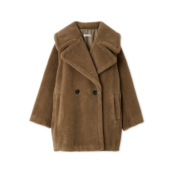 ECOPELボアミドルコート