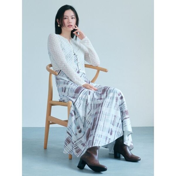 新品✴︎FRAY I.D フレイ アイディー オープンポロカラーニットワンピース オープンポロカラーニットワンピース(マキシ・ロングワンピース