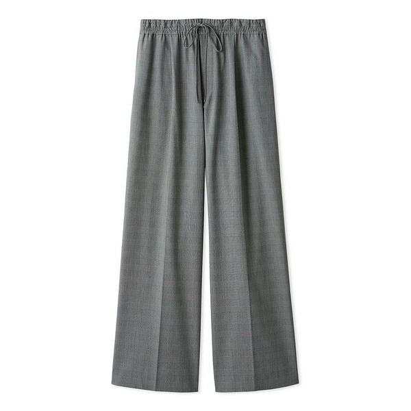 ハイウエストタックワイドマリンパンツ／ウォッシャブル・UVカット・防