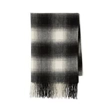 チェックウールストール