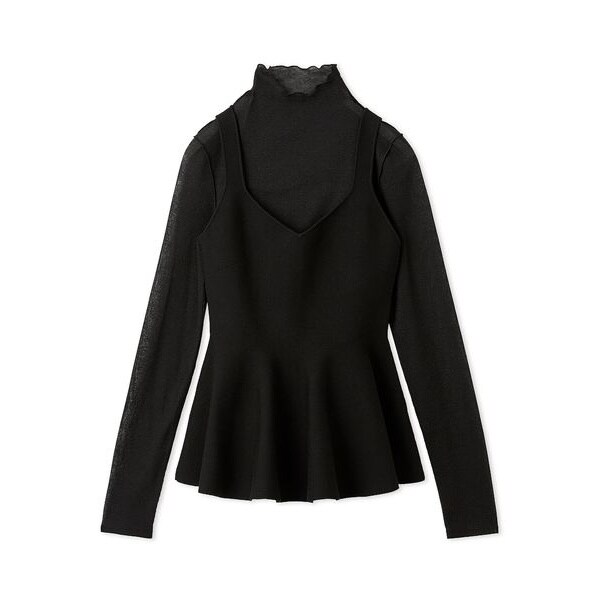 ペプラムフレアニットタートルセット | フレイ アイディー(FRAY I.D