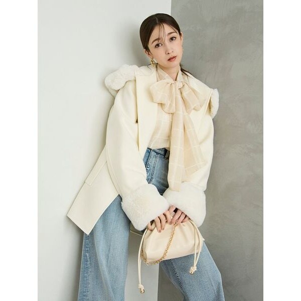 ライトモッサウールトレンチコート | ジル バイ ジル スチュアート