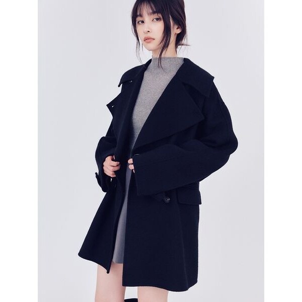 NOBLE MTRオーバーPコート　ブラック　38 Noble（ノーブル）の「MTRオーバーPコート（ピーコート）」 - WEAR