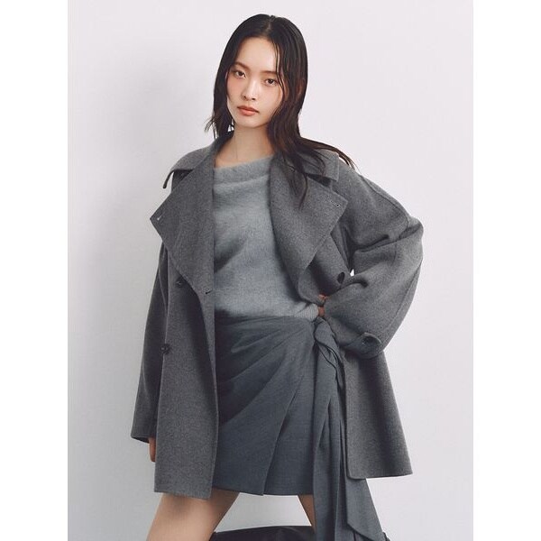 FRAY.ID [2024]ウールリバーミドルコート ウールリバーミドルAラインコート | フレイ アイディー(FRAY I.D