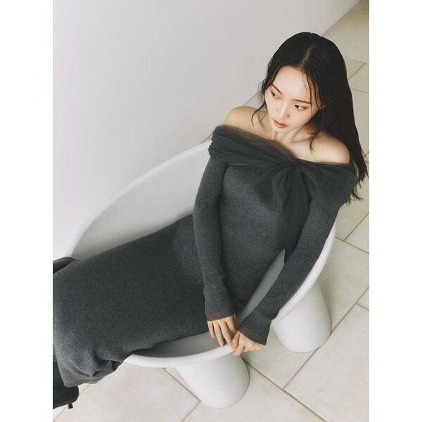 3wayリボンオフショルニットワンピース | フレイ アイディー(FRAY I.D