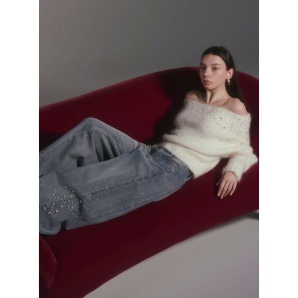 ハイウエストビジューデニム | フレイ アイディー(FRAY I.D) | マルイ