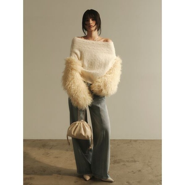 00サイズ】ハイウエストセンタープレスワイドデニム | フレイ