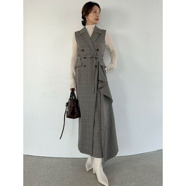 【美品】GRACE CONTINENTAL リーフレースハイネックドレス 美品】GRACE CONTINENTAL リーフレースハイネックドレス GRACE