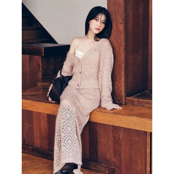 モヘアミックスラメニットスカート | フレイ アイディー(FRAY I.D