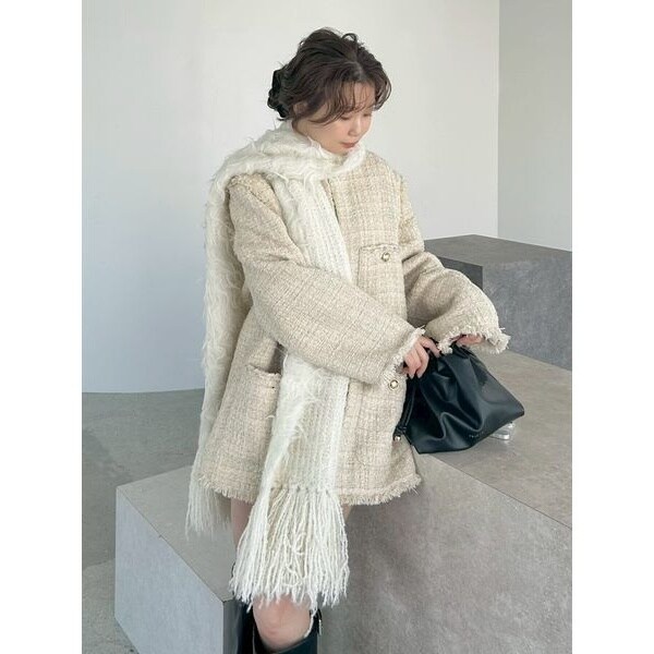 ブラッシュシャギーニットマフラー | フレイ アイディー(FRAY I.D