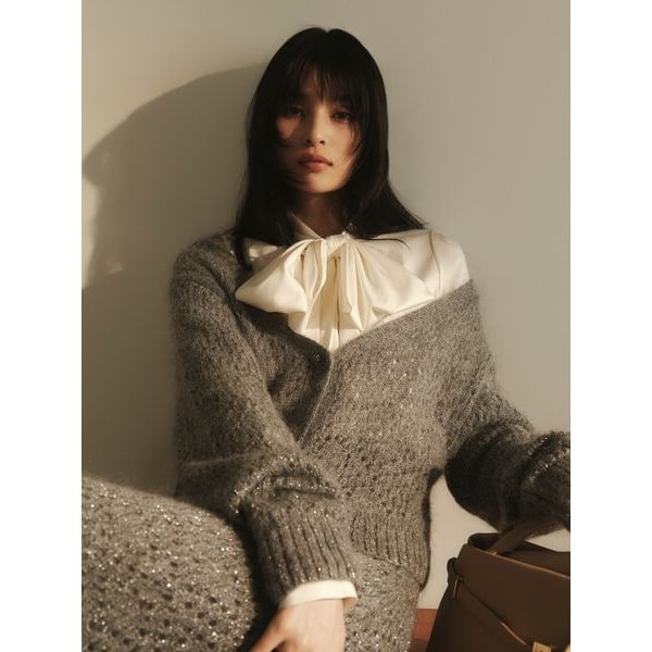 ミックスツイードニットカーディガン | フレイ アイディー(FRAY