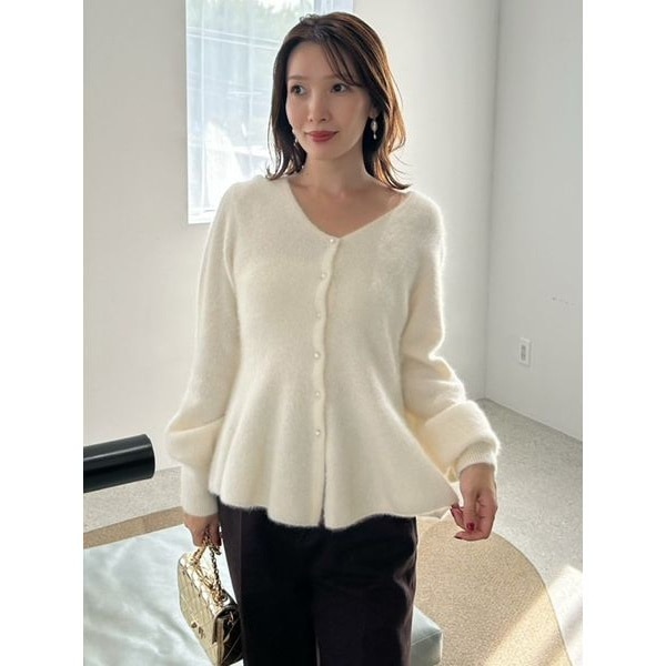 IENA フォックスカシミヤVネックカーディガン IENA（イエナ）の「フォックスカシミヤ Vネックカーディガン