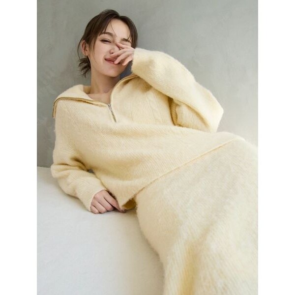 フォックスカシミアオフショルニットトップス | フレイ アイディー