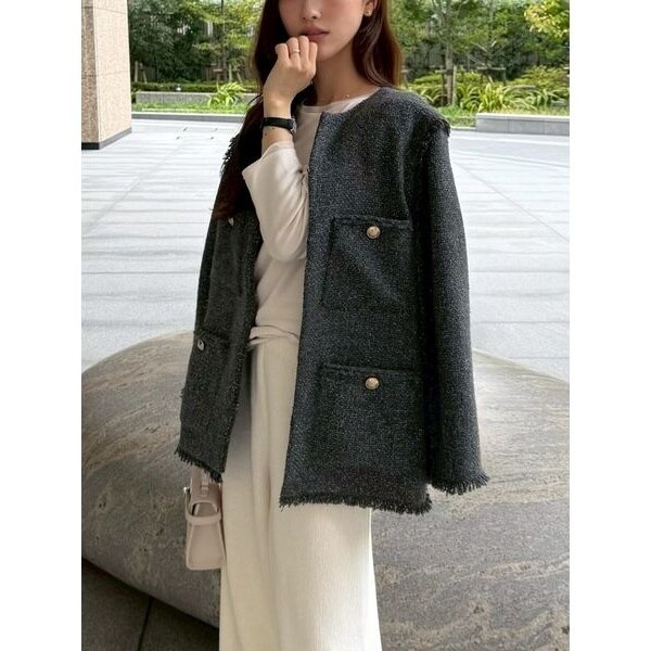 フリンジツイードジャケット | セルフォード(CELFORD) | マルイウェブ