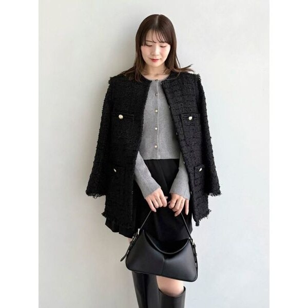 ウールサキソニーノーカラージャケット | アドーア(ADORE) | マルイ