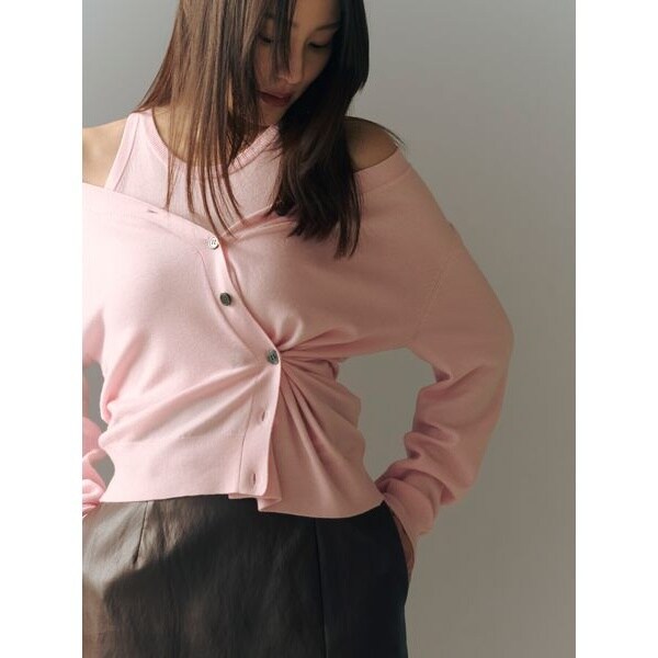 ウォッシャブルカシミヤシルクボートネックニット／ウォッシャブル