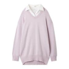 フレイ アイディー(FRAY I.D)のレイヤードシャツカラーウールワンピース