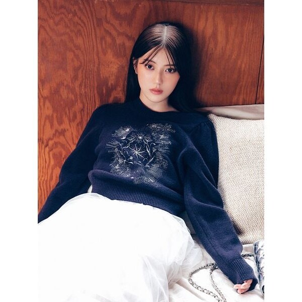 FRAY I.D エトワールエンブロイダリーニット OWHT フレイ アイディー FRAY I.D エトワールエンブロイダリーニット （OWHT