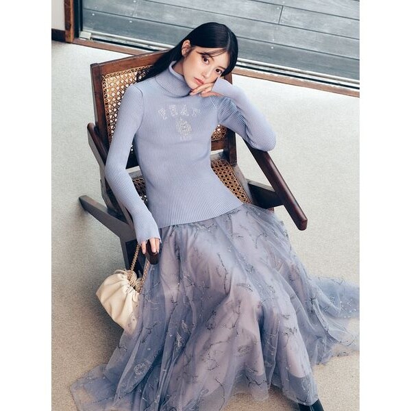 エトワールエンブロイダリーチュールスカート | フレイ アイディー