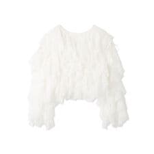 Multi wayチュールフリルブラウス