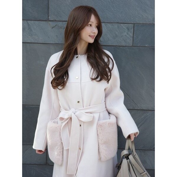 ウールリバーミドルAラインコート | フレイ アイディー(FRAY I.D