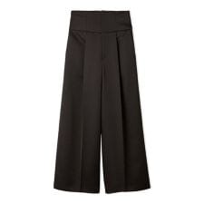 ハイウエストタックワイドパンツ