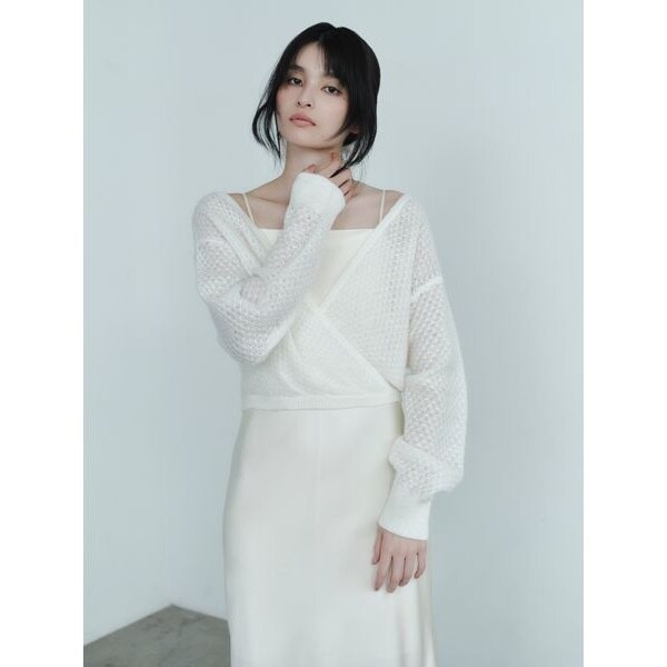 3wayリボンオフショルニットワンピース | フレイ アイディー(FRAY I.D