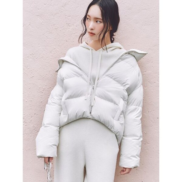 フードファーショートダウンコート | フレイ アイディー(FRAY I.D