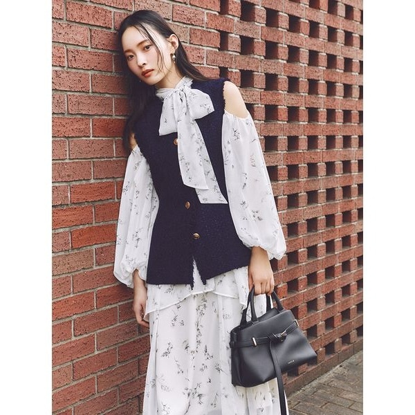 ティアードワンピース＆カーディガンセット | セルフォード(CELFORD