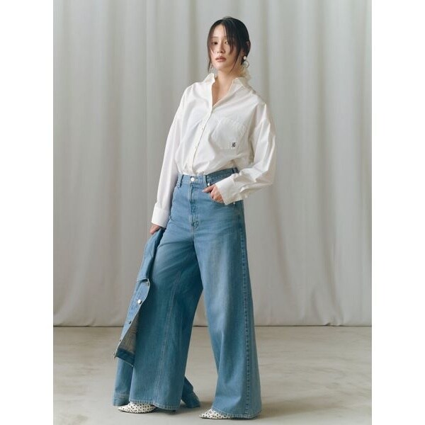 【とっきー】FRAY I.D ストレッチフレアパンツ 新品未使用】FRAY I.D ストレッチフレアパンツ フレイ アイディー FRAY