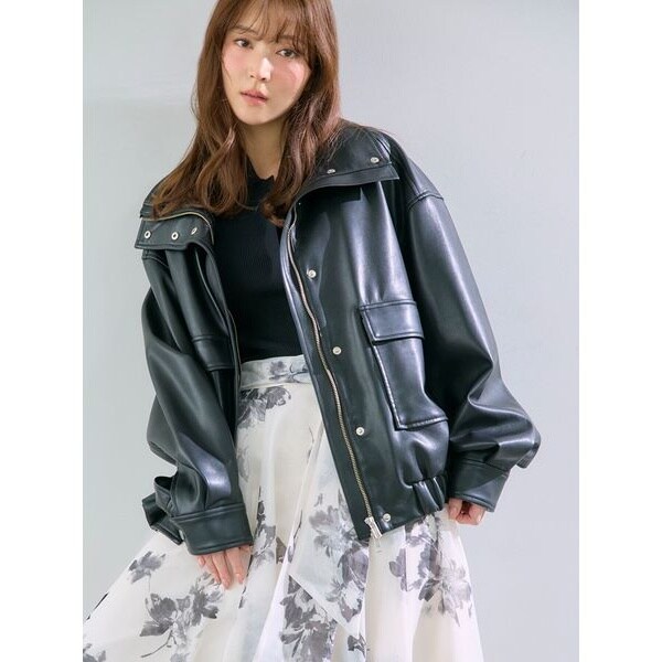 スタンドカラーオーバーサイズブルゾン | フレイ アイディー(FRAY I.D
