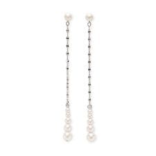 パールチェーンピアス