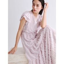 【00サイズあり】フリンジジャカードティアードワンピース