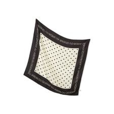 サテンシルクドットスカーフ