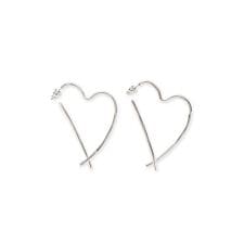 オープンハートモチーフピアス