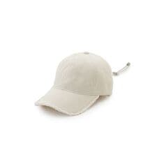 フロントロゴ刺繍フリンジキャップ