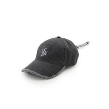 フロントロゴ刺繍フリンジキャップ