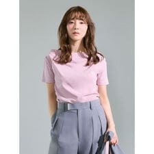 ドレープネックオフショルカットソー／ウォッシャブル