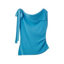 アシメネックドレープニット／ウォッシャブル