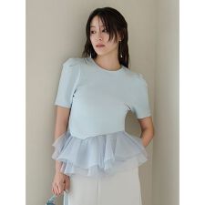 シアーペプラムカットトップス／ウォッシャブル | フレイ アイディー 
