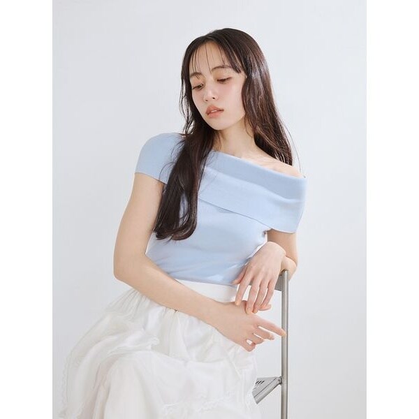 FRAY I.D - 【新品】フレイアイディ　オフショルニットトップス オフショルニットトップス／ウォッシャブル・UVカット・接触冷感