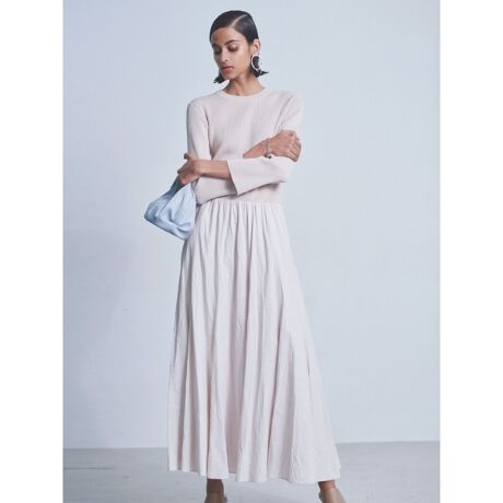 パネルフレアスカートニットドッキングワンピース ミラ オーウェン Mila Owen ファッション通販 マルイウェブチャネル Ca000 976 01