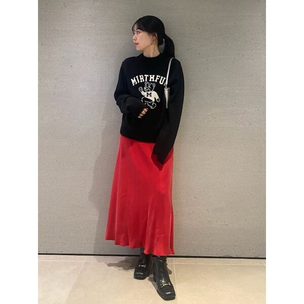 グレースクラス バイアスチェック裏起毛スカート グレース