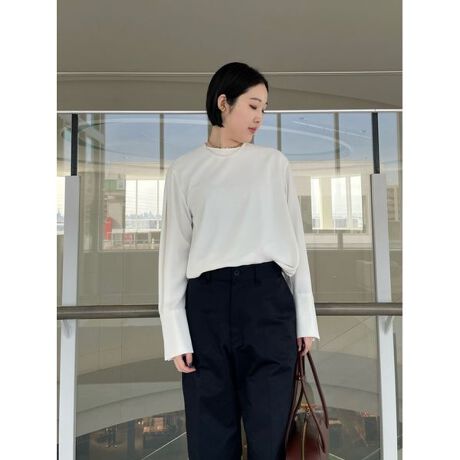 タックスリーブロングカフスブラウス【ウォッシャブル】 | ミラ 