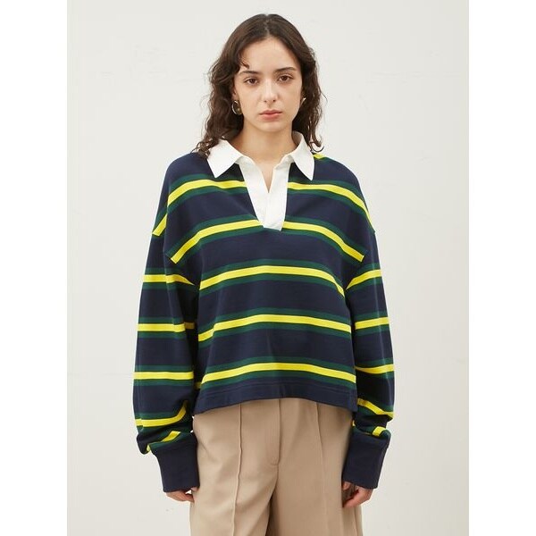 THE SHOP TK / ザ ショップ ティーケー ラガーシャツ/洗濯機OK ラガーシャツ/洗濯機OK（カットソー） | THE SHOP TK(Women)（ザ