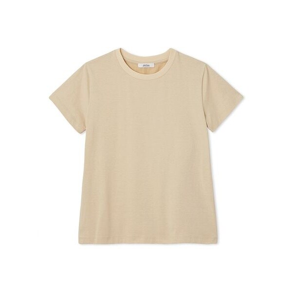 Mila Owen - ラウンドヘムハイラインTシャツ　グレーベージュ　０ Mila Owen - ラウンドヘムハイラインTシャツ グレーベージュ 0